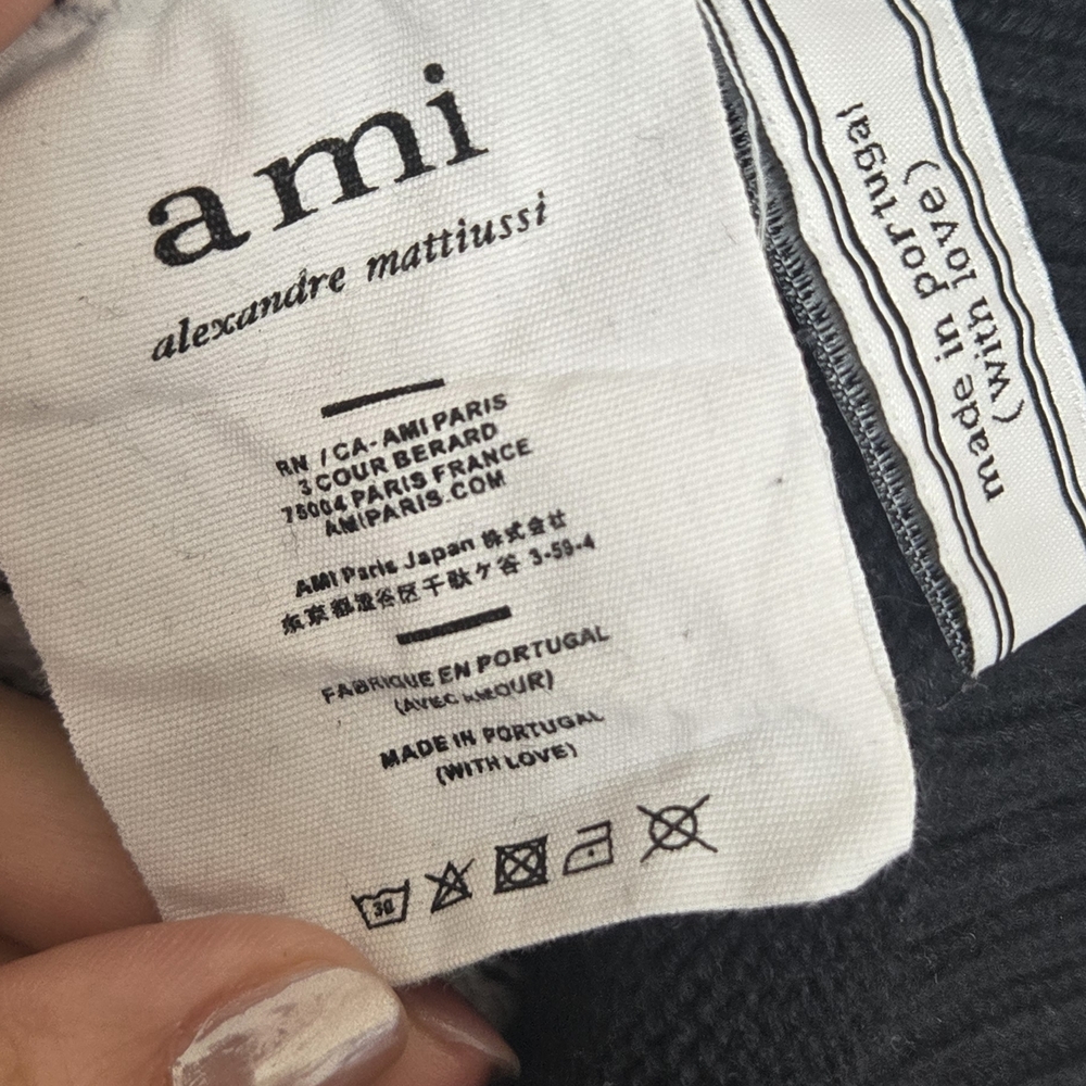 Ami De Coeur Striped Oversize Funnel Neck Sweater - Picture 8 of 9